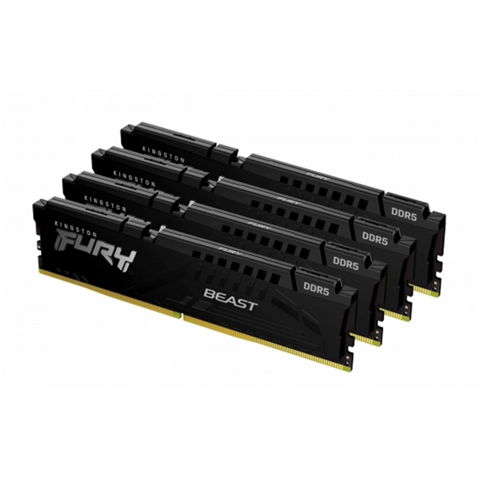 Kingston Fury Beast KF556C40BBK4-128 128GB 32GB (32GB 4G x 64-Bit x 4 pcs.) DDR5-5600 CL40 288-Pin DIMM Kit Kingston Fury Beast KF556C40BBK4-128 128GB 32GB (32GB 4G x 64-Bit x 4 pcs.) DDR5-5600 CL40 288-Pin DIMM Kit